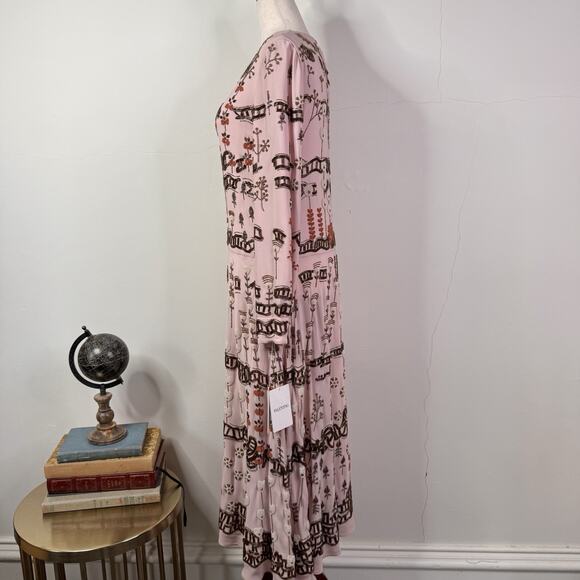 Valentino Runway Collector Dress 38 NWT Beaded Embroidered Silk Pink $15k Rare - Picture 9 of 16